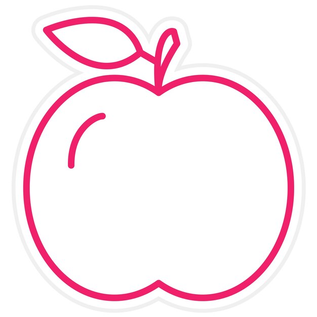 Diseño vectorial del estilo del icono de Apple