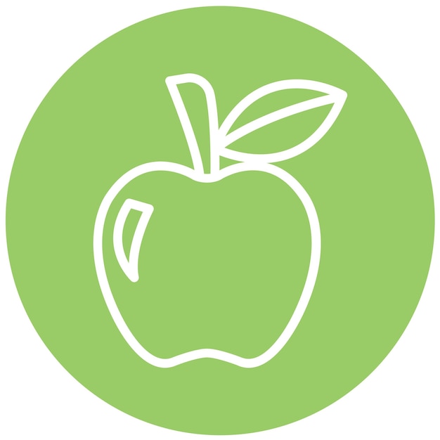 Diseño vectorial del estilo del icono de Apple