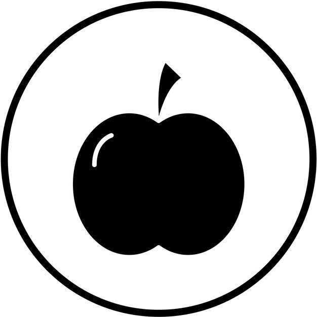 Diseño vectorial del estilo del icono de Apple