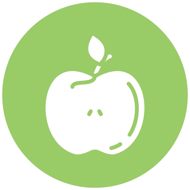 Diseño vectorial del estilo del icono de Apple