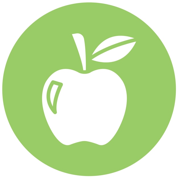 Diseño vectorial del estilo del icono de Apple