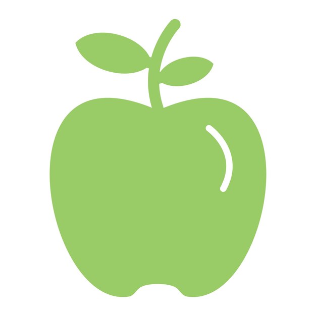 Diseño vectorial del estilo del icono de Apple