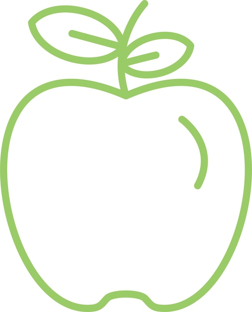Diseño vectorial del estilo del icono de Apple