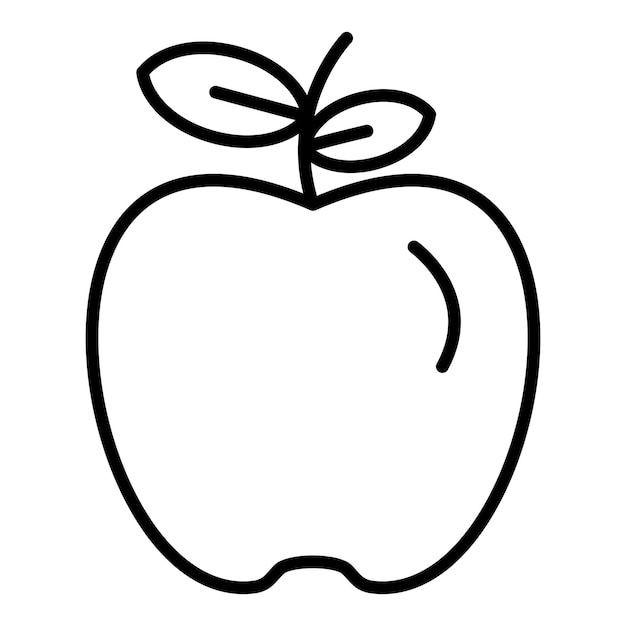 Diseño vectorial del estilo del icono de Apple