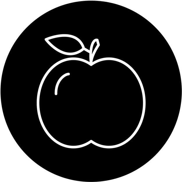 Diseño vectorial del estilo del icono de Apple