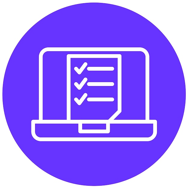 Diseño vectorial Estilo de icono de aprendizaje interactivo