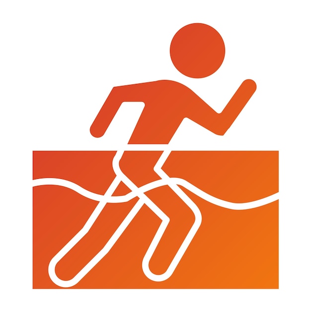 Diseño vectorial Estilo del icono de Aqua Jogging