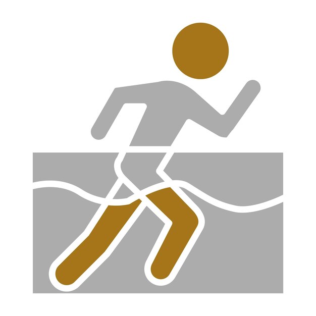 Diseño vectorial Estilo del icono de Aqua Jogging