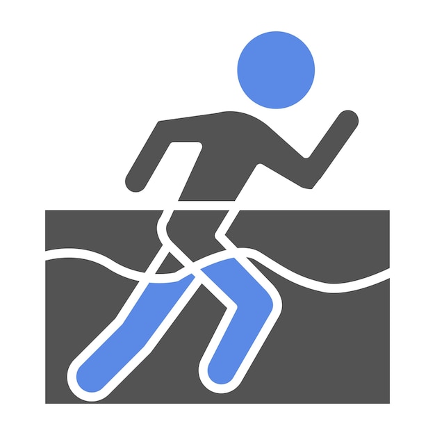 Diseño vectorial Estilo del icono de Aqua Jogging