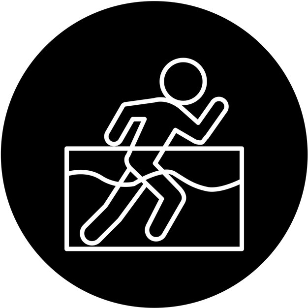 Diseño vectorial Estilo del icono de Aqua Jogging