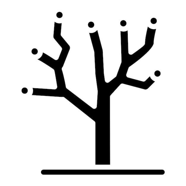 Diseño vectorial Estilo de icono de árbol de evolución