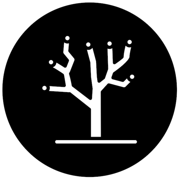 Diseño vectorial Estilo de icono de árbol de evolución