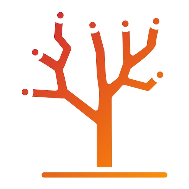 Diseño vectorial Estilo de icono de árbol de evolución