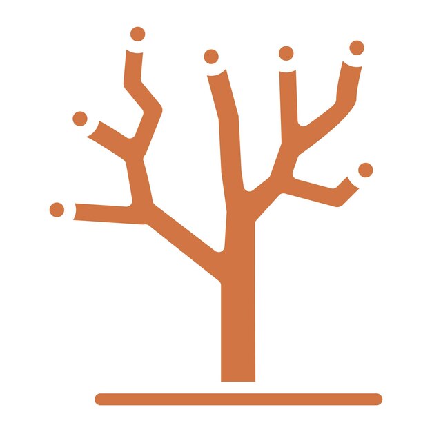 Diseño vectorial Estilo de icono de árbol de evolución