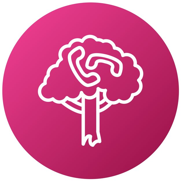Diseño vectorial estilo de icono de árbol de llamada