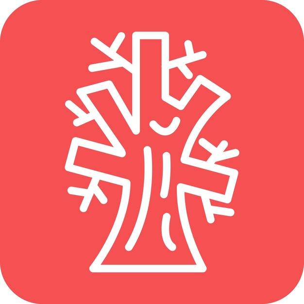 Diseño vectorial Estilo del icono del árbol de otoño