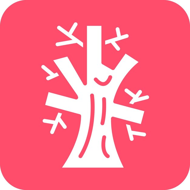 Diseño vectorial Estilo del icono del árbol de otoño