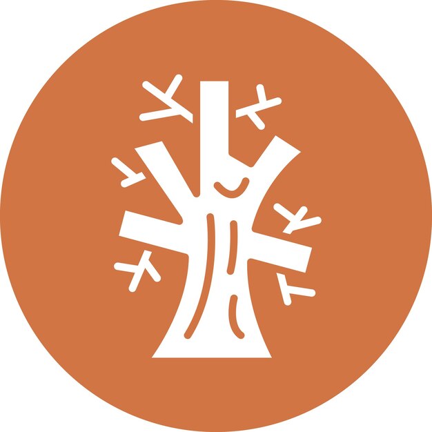 Diseño vectorial Estilo del icono del árbol de otoño