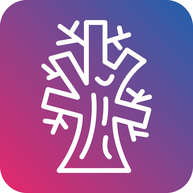 Diseño vectorial Estilo del icono del árbol de otoño