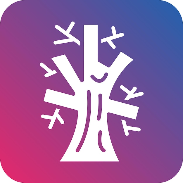 Diseño vectorial Estilo del icono del árbol de otoño