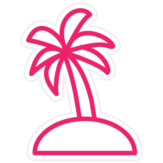 Diseño vectorial Estilo del icono del árbol de pino