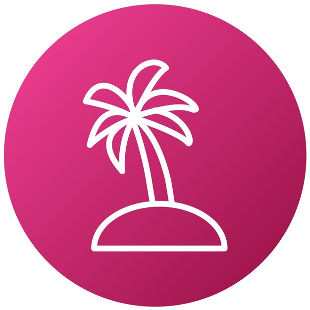 Diseño vectorial Estilo del icono del árbol de pino