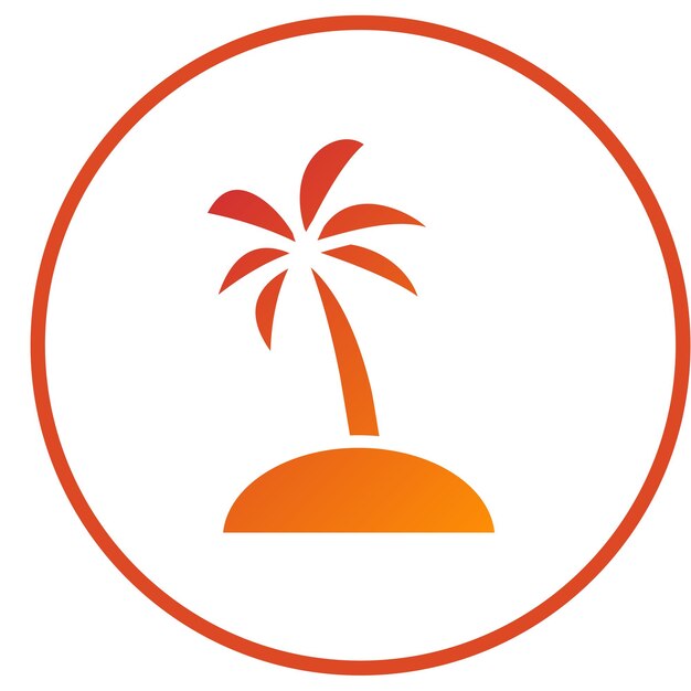 Diseño vectorial Estilo del icono del árbol de pino