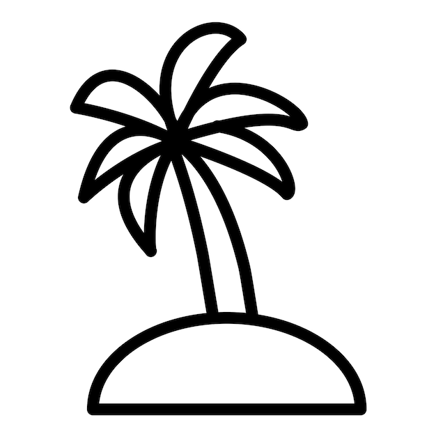 Diseño vectorial Estilo del icono del árbol de pino