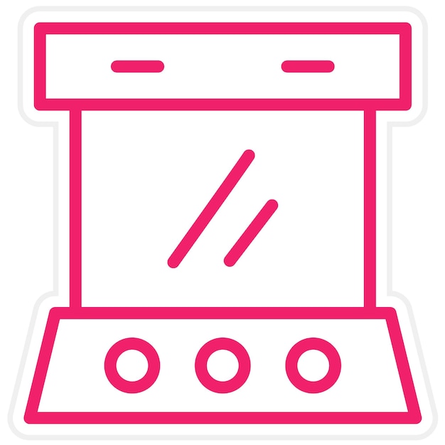 Diseño vectorial Estilo de icono de arcade