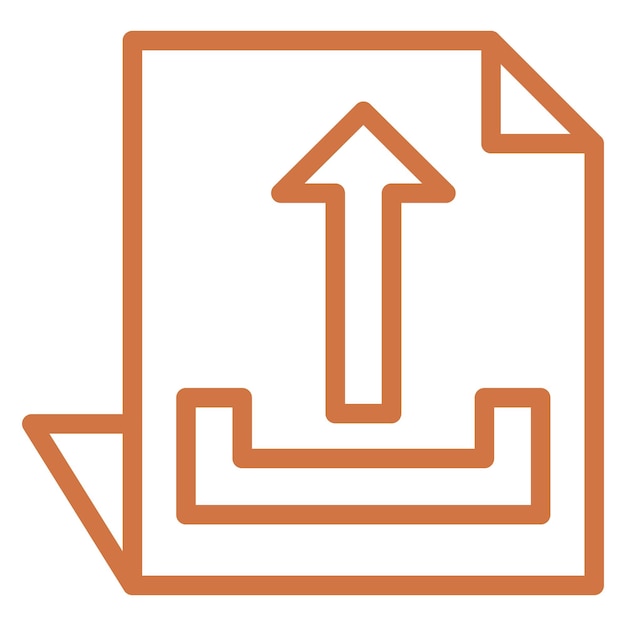 Diseño vectorial Estilo del icono del archivo de carga