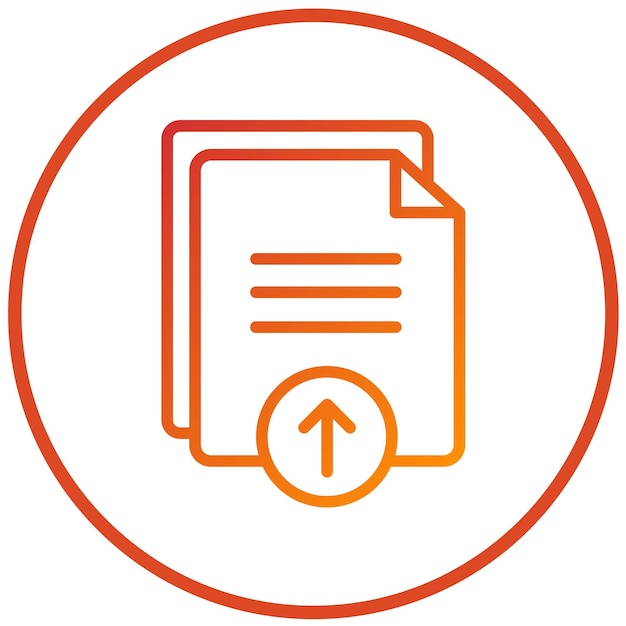 Diseño vectorial Estilo del icono del archivo de carga