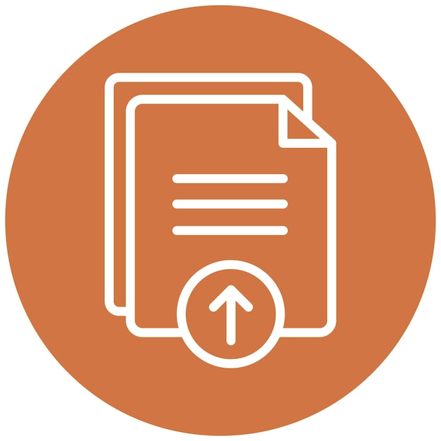 Diseño vectorial Estilo del icono del archivo de carga