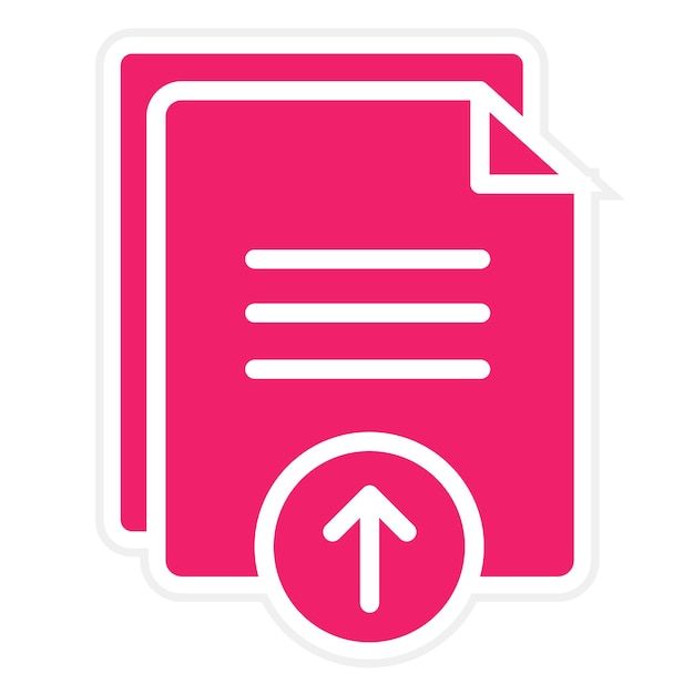 Diseño vectorial Estilo del icono del archivo de carga