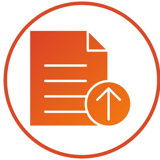 Diseño vectorial Estilo del icono del archivo de carga