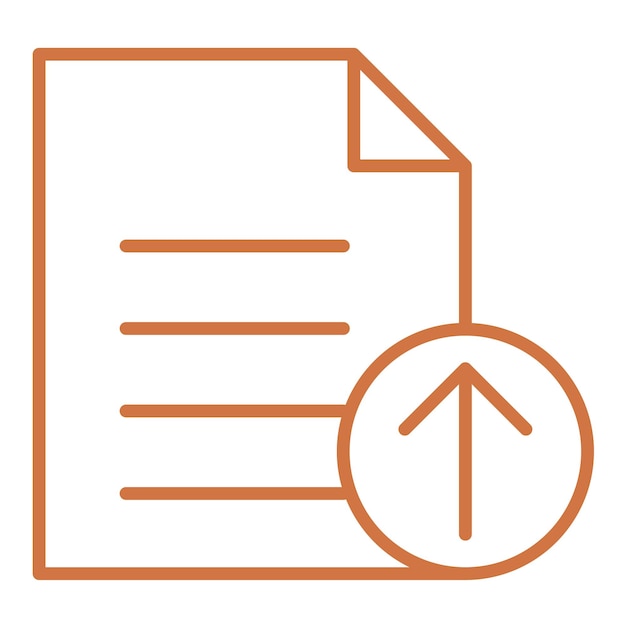Diseño vectorial Estilo del icono del archivo de carga