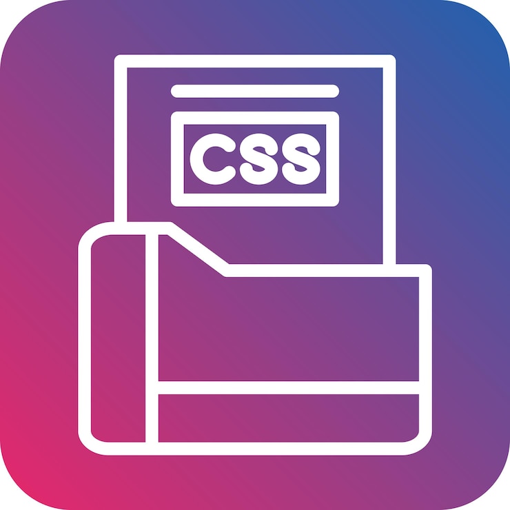 Vector diseño vectorial estilo de icono del archivo css