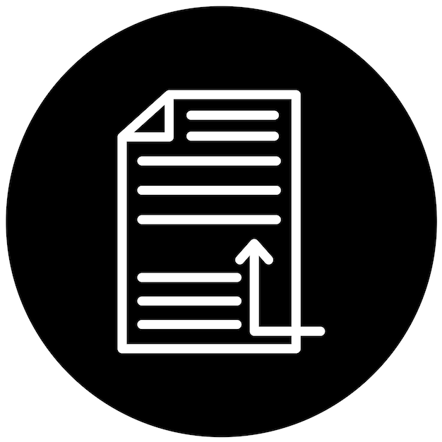 Diseño vectorial Estilo del ícono del archivo de enlace simbólico