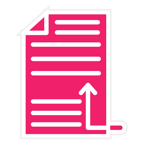Diseño vectorial Estilo del ícono del archivo de enlace simbólico