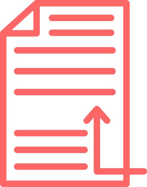 Diseño vectorial Estilo del ícono del archivo de enlace simbólico