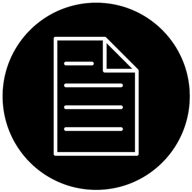 Diseño vectorial Estilo de icono de archivo vertical