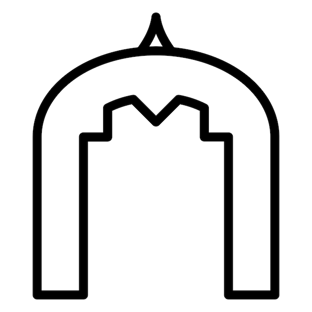 Diseño vectorial Estilo del icono del arco