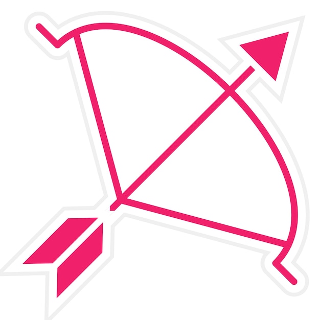 Diseño vectorial Estilo del icono del arco