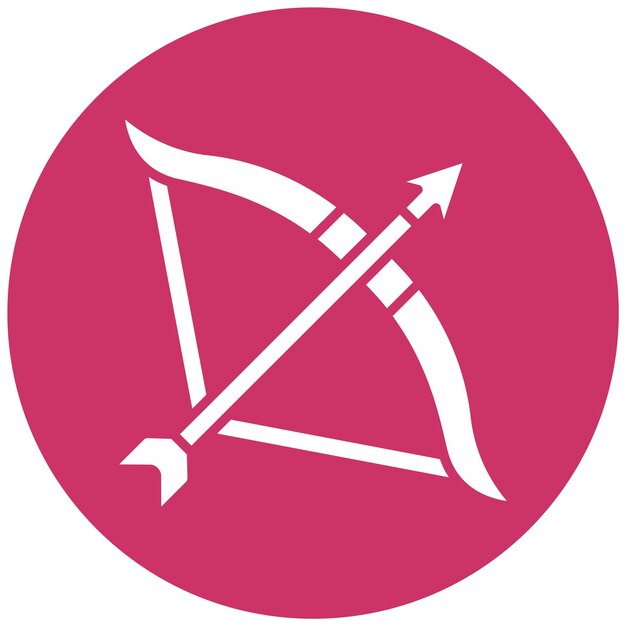 Diseño vectorial Estilo del icono del arco