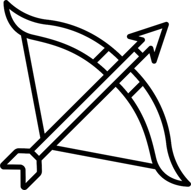 Diseño vectorial Estilo del icono del arco