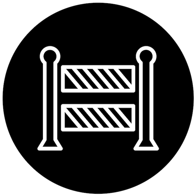 Diseño vectorial Estilo de icono de área restringida