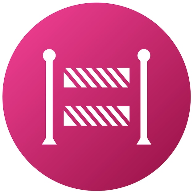 Diseño vectorial Estilo de icono de área restringida