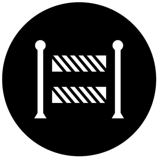 Diseño vectorial Estilo de icono de área restringida