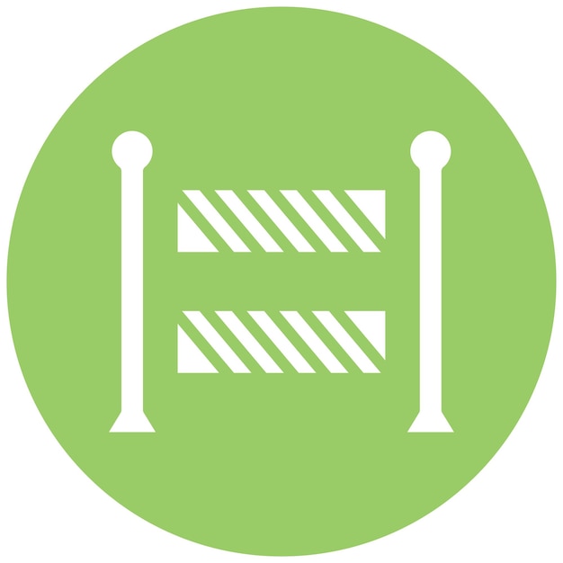 Diseño vectorial Estilo de icono de área restringida