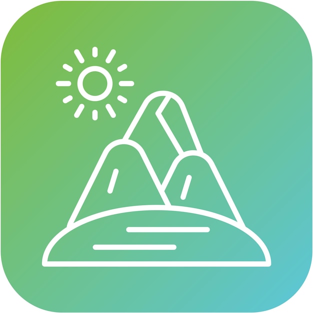 Diseño vectorial Estilo de icono de arena del desierto