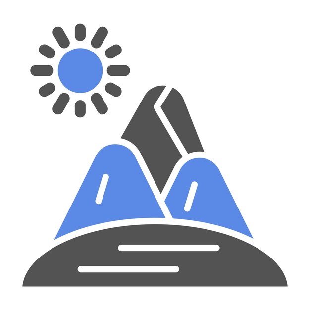 Diseño vectorial Estilo de icono de arena del desierto